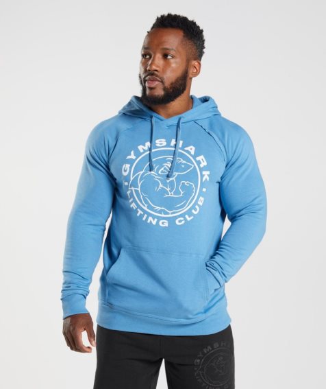 Men's Gymshark Legacy Hoodie Blue | CA 586N31